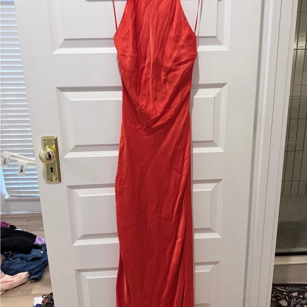 NWT Bardot Mila Cowl Slip Dress in Fire Red - Picture 7 of 8